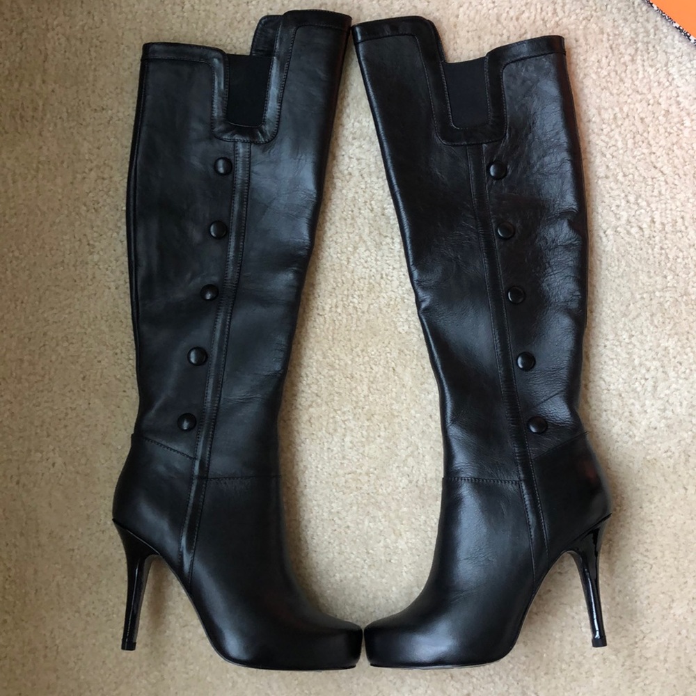 Isola Black Leather Boots